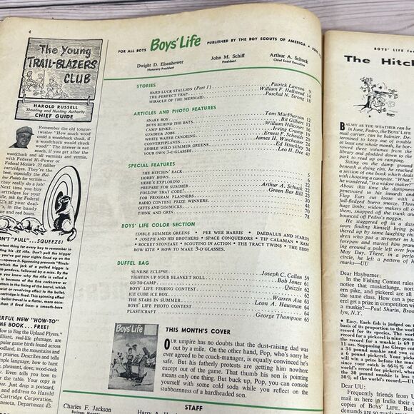 Vintage BOYS LIFE Magazine June 1954 Boy Scouts Advertisement Hard Luck Stallion - Picture 10 of 16